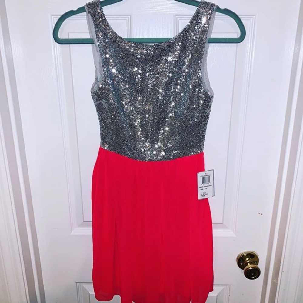 NWT Sparkly A Line Homecoming Dress